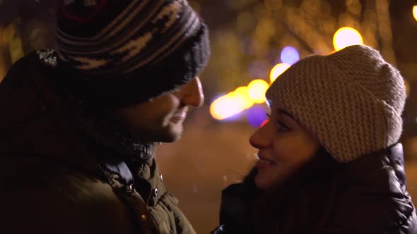 Couple Kissing on the Street