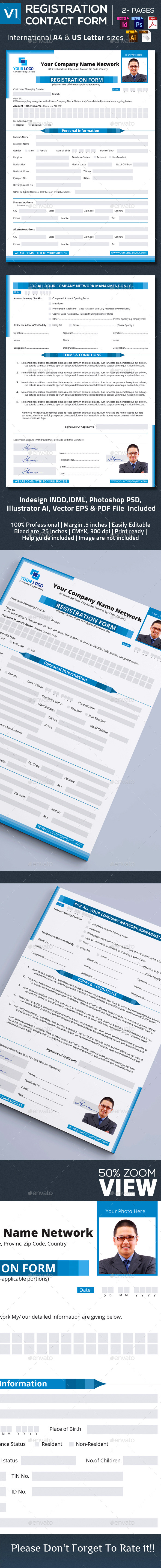 Registration  Contact  Form V1