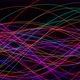 Colorful Ribbon Line Wave Motion Animated On Black Background - VideoHive Item for Sale