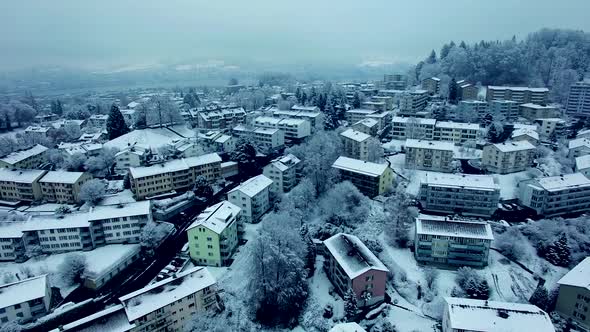 Cold Winter Snow Weather Season in the City alt