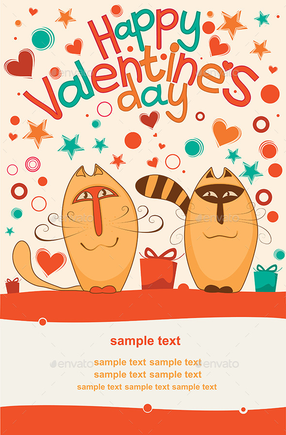 Valentine Day Cats