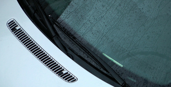 Raining on Car Glass alt