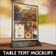 Table Tent Mock-Ups - GraphicRiver Item for Sale