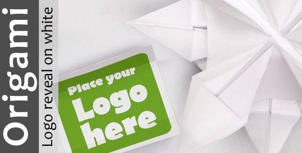 Origami Logo Reveal on White alt
