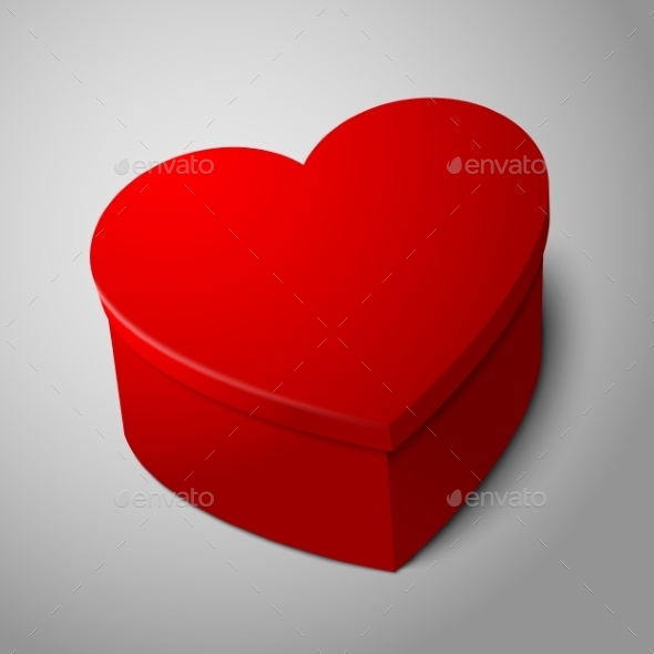 red Heart Shaped Box