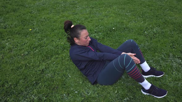 The Girl is Engaged in Sports in Nature