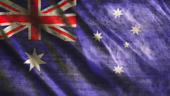 Australia Flag Grunge