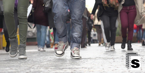 Walking Feet Slow Motion alt