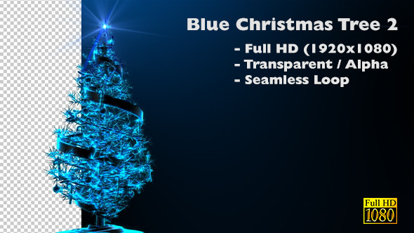 Blue Christmas Tree 2 
