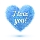 Fluffy Heart with I Love You - GraphicRiver Item for Sale