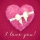 Fluffy Heart with Bow - GraphicRiver Item for Sale