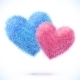 Pair of Fluffy Hearts - GraphicRiver Item for Sale