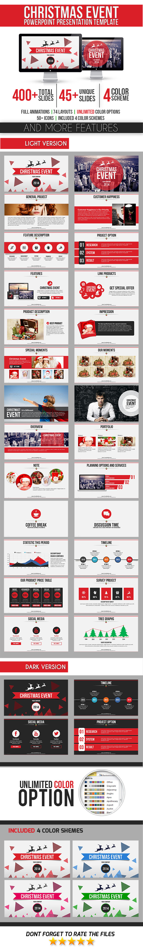 Christmas Event PowerPoint Template