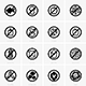Allergen Free Icons - GraphicRiver Item for Sale