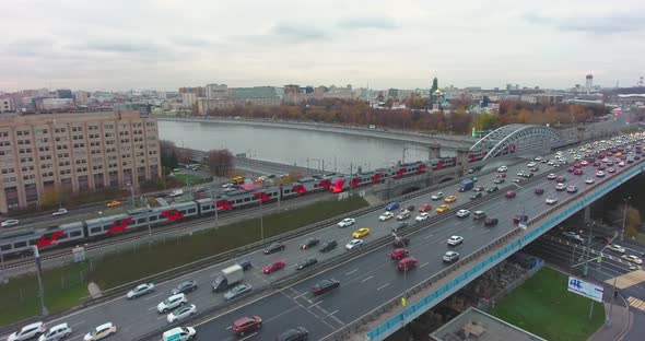 Center of Moscow and Traffic