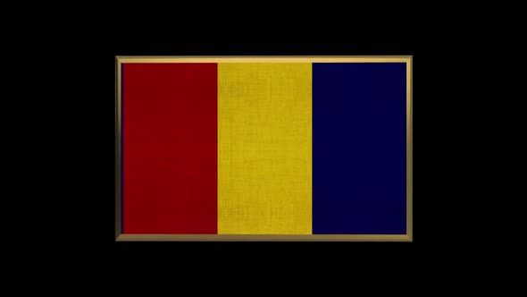 Romania 3D Flag