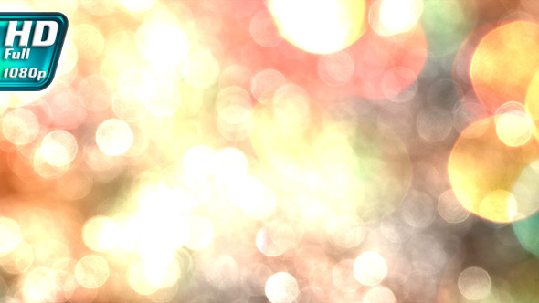 Bokeh Particles on a Colorful Background