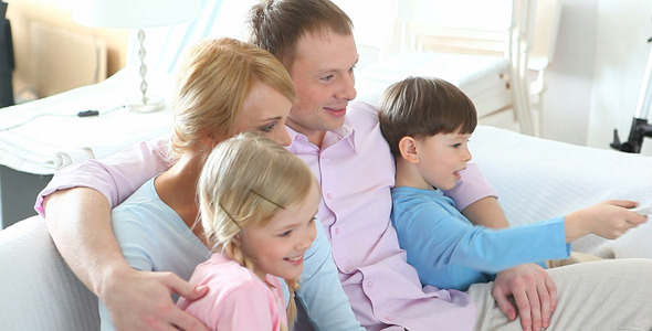 Family life indoors alt