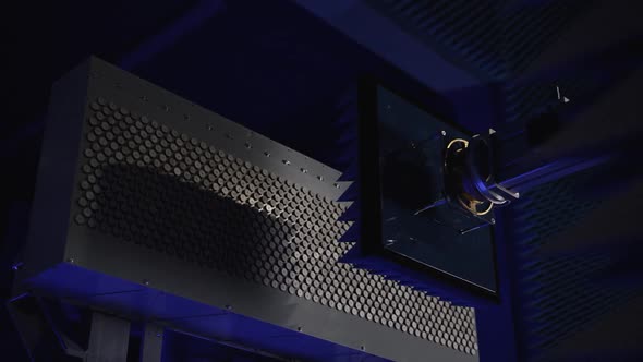 Testing of a Radar Station in an Anechoic Chamber alt
