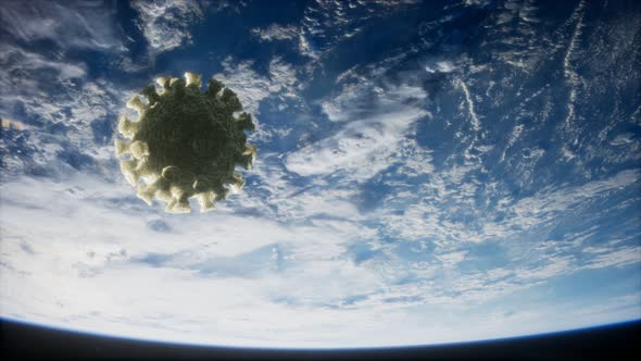 Coronavirus COVID-19 on the Earth Orbit alt