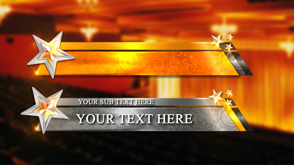 Gold Stars Lower Third
