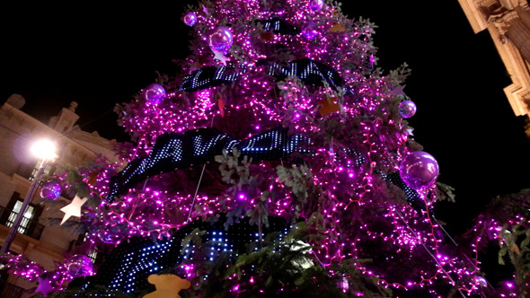 Christmas High Pink Led Light Tree 