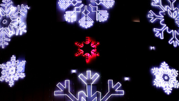 Led Christmas Snowflakes Decorations Detail