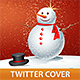 Christmas Snowman Twitter Cover - GraphicRiver Item for Sale