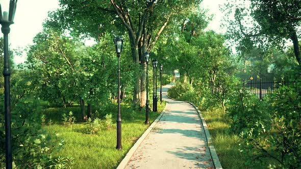 Empty Sidewalks Result of the COVID19 Coronavirus Pandemic alt