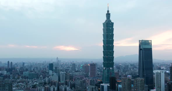 Taiwan city at night