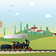 Train Track Background 01 - GraphicRiver Item for Sale