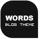 Words - Personal Blog Theme - ThemeForest Item for Sale