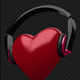 Beating Heart With DJ Headphones - GraphicRiver Item for Sale