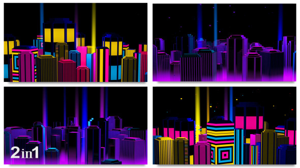 Neon Night City Loop (2-Pack)