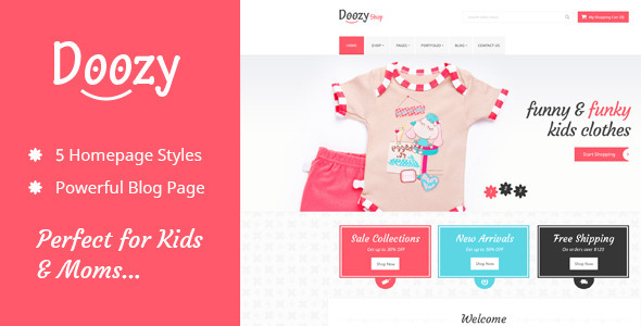 Doozy -  eCommerce & Blog PSD Template