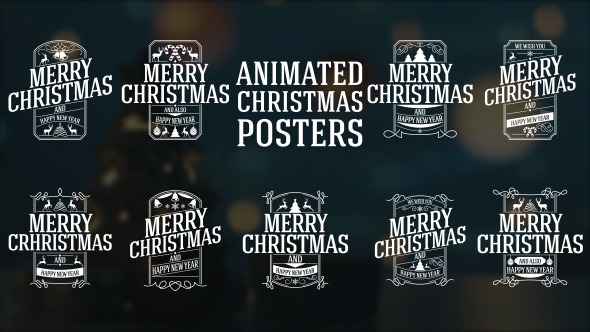Animated Christmas Posters