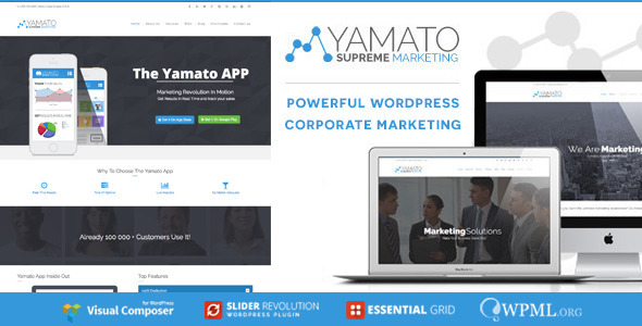 YAMATO – Corporate Marketing WordPress Theme