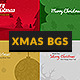 Christmas Minimal Backgrounds With Wish Text - GraphicRiver Item for Sale