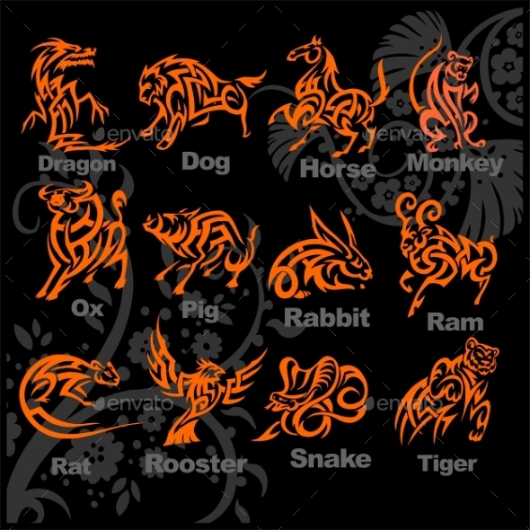 Chinese Horoscope Set