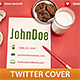 Cookie For Santa Twitter Cover - GraphicRiver Item for Sale