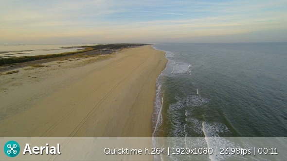 Beach Rise Up Aerial