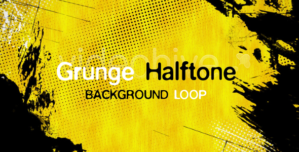 Grunge Halftone Background Loop alt