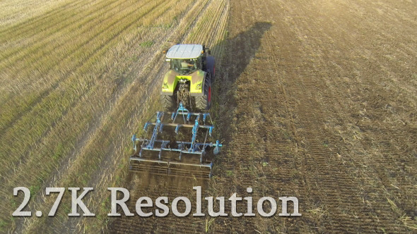 Flying over Wheat Field Harvester 2 alt
