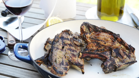 Barbecued Lamb Chops