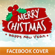  Merry Christmas Facebook Profile Cover - GraphicRiver Item for Sale