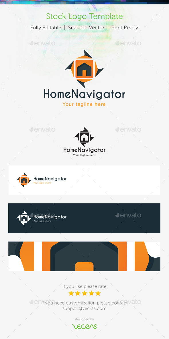 Home Navigator Stock Logo Template