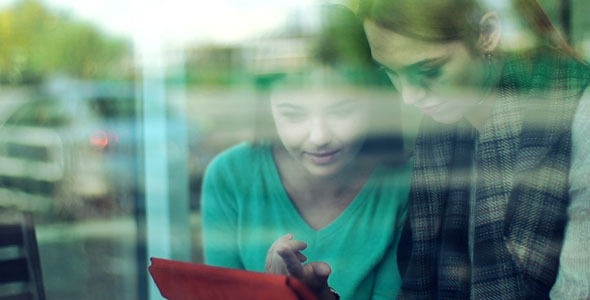 Girls in Coffee Shop alt