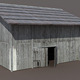 Old Barn Low poly 3d Model - 3DOcean Item for Sale