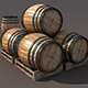 Wooden Barrel Low poly 3d Model - 3DOcean Item for Sale