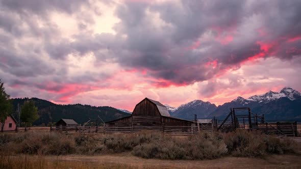 Red, White & Blue sunset over rural America